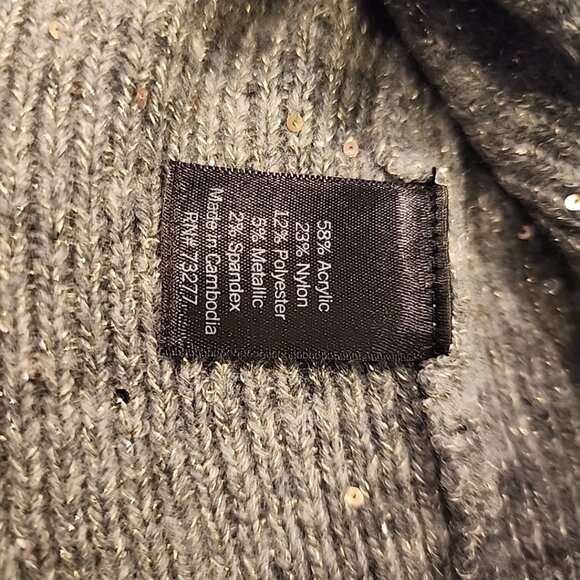 NWT Lauren Conrad Gray Sparkle Sweater 3X Twinkle - Picture 7 of 7